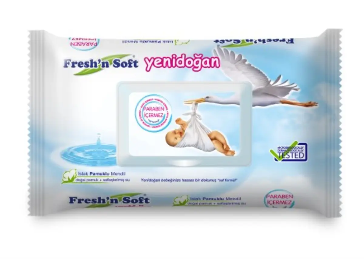 Fresh\'n Soft Yenidoğan Islak Pamuklu Mendil