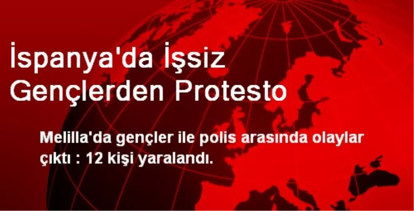 İspanya\'da İşsiz Gençlerden Protesto