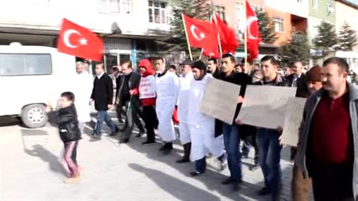 Başbakan Erdoğan\'a destek için Ankara\'ya yürüyor -
