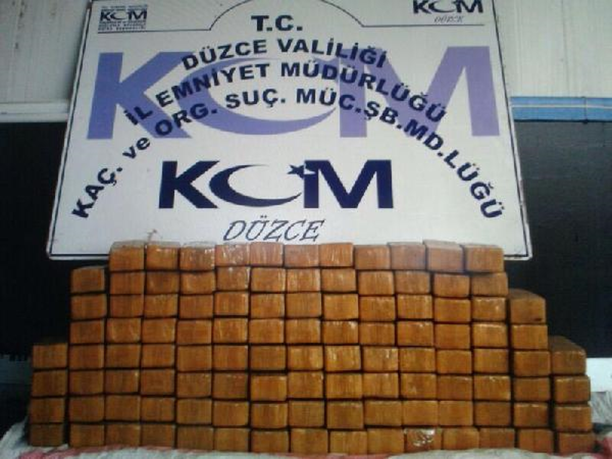 Düzce\'de 55 Kilo Eroin Ele Geçirildi