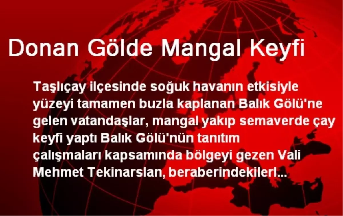 Donan Gölde Mangal Keyfi