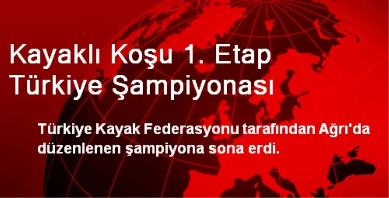 Kayaklı Koşu 1. Etap Türkiye Şampiyonası