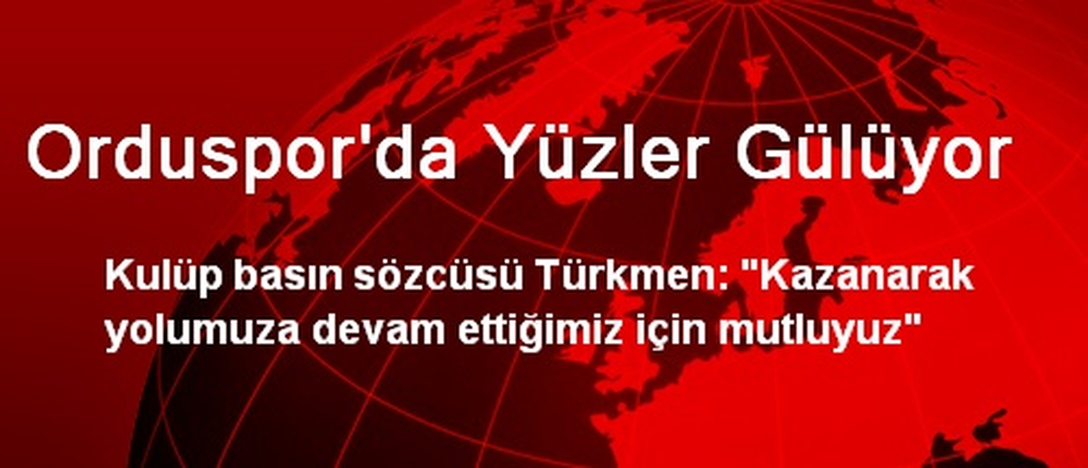 Orduspor\'da Yüzler Gülüyor
