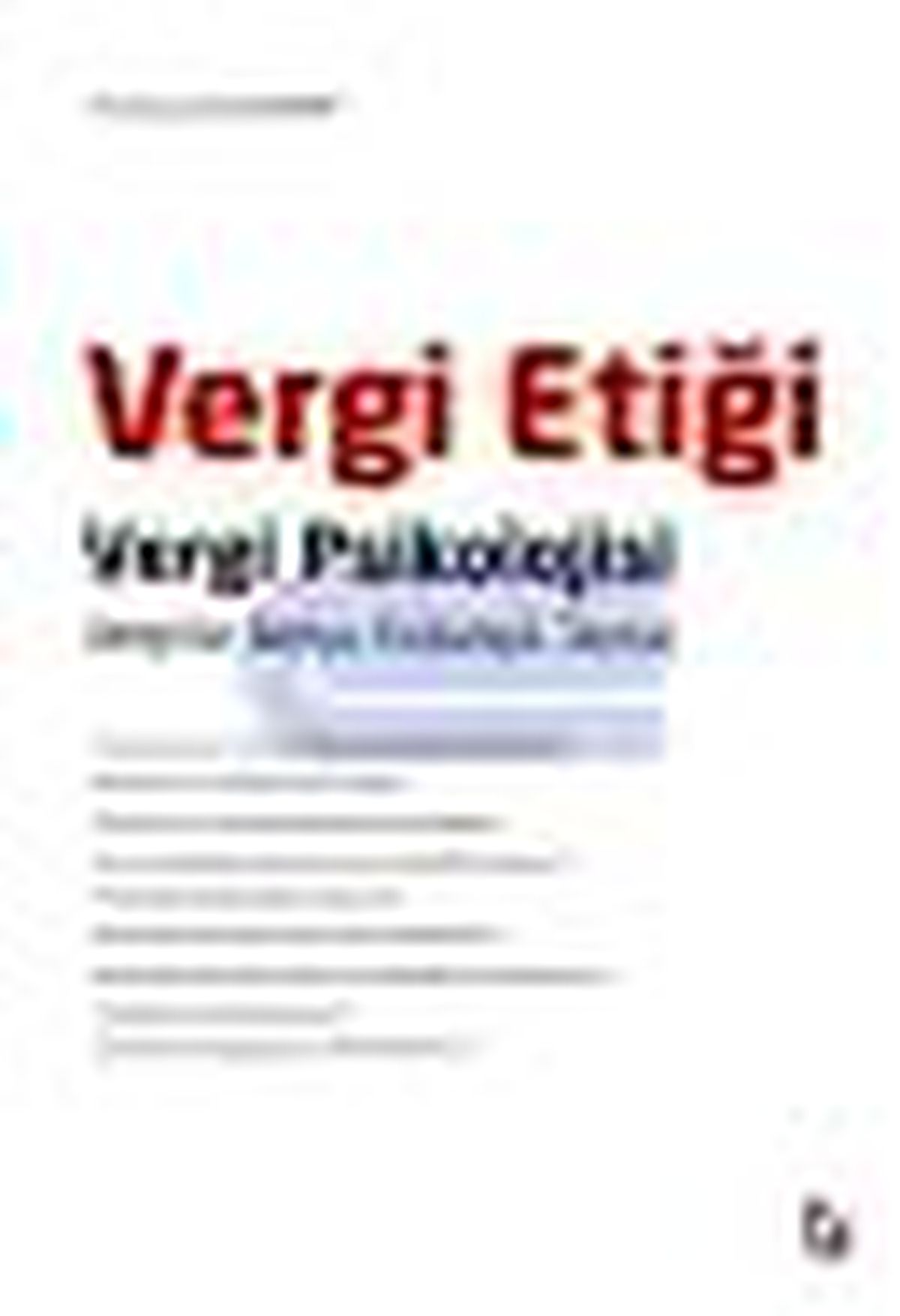 Vergi Etiği ve Psikolojisi Kitabı