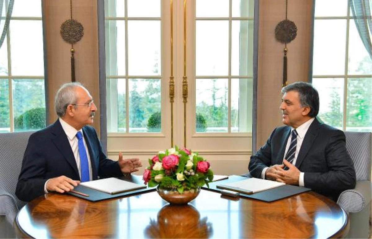 Cumhurbaşkanı Gül ile Kılıçdaroğlu, \'Hsyk\'yı Görüştü