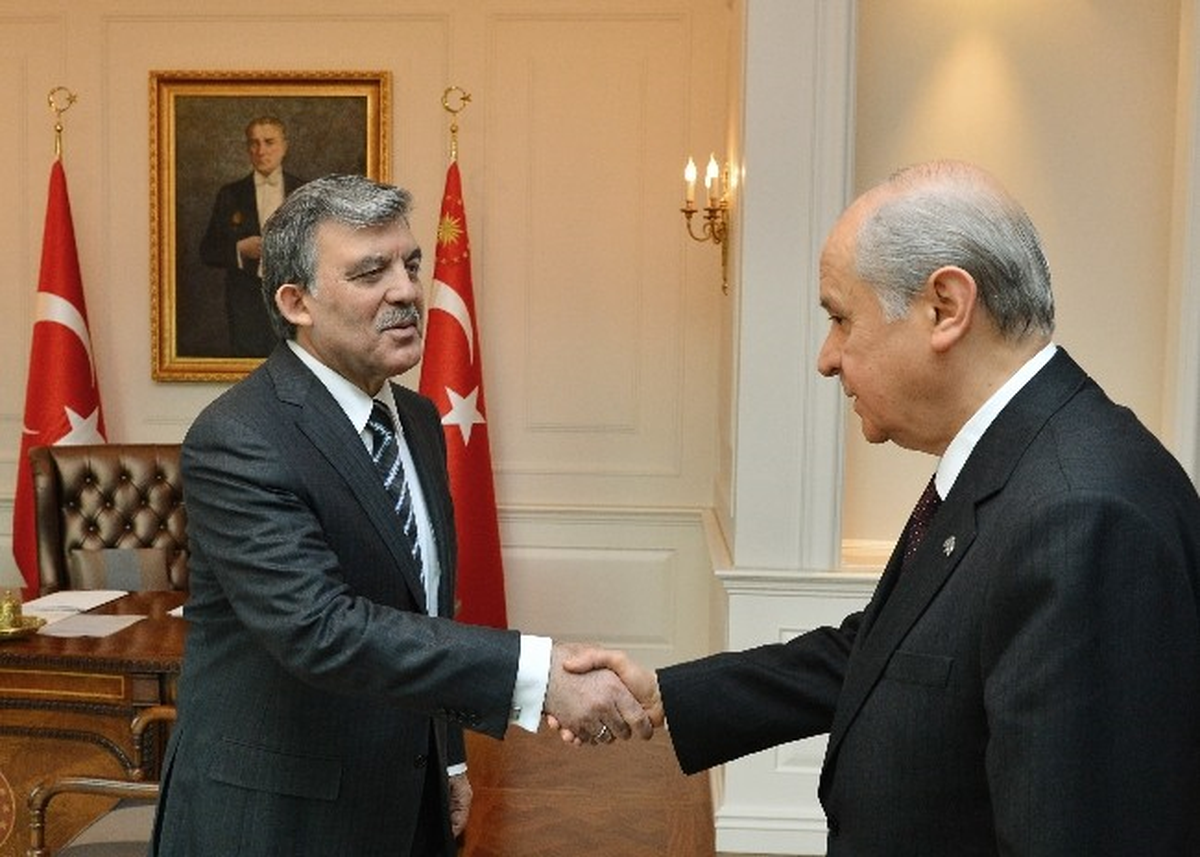 MHP Genel Başkanı Bahçeli, Çankaya Köşkü\'nde