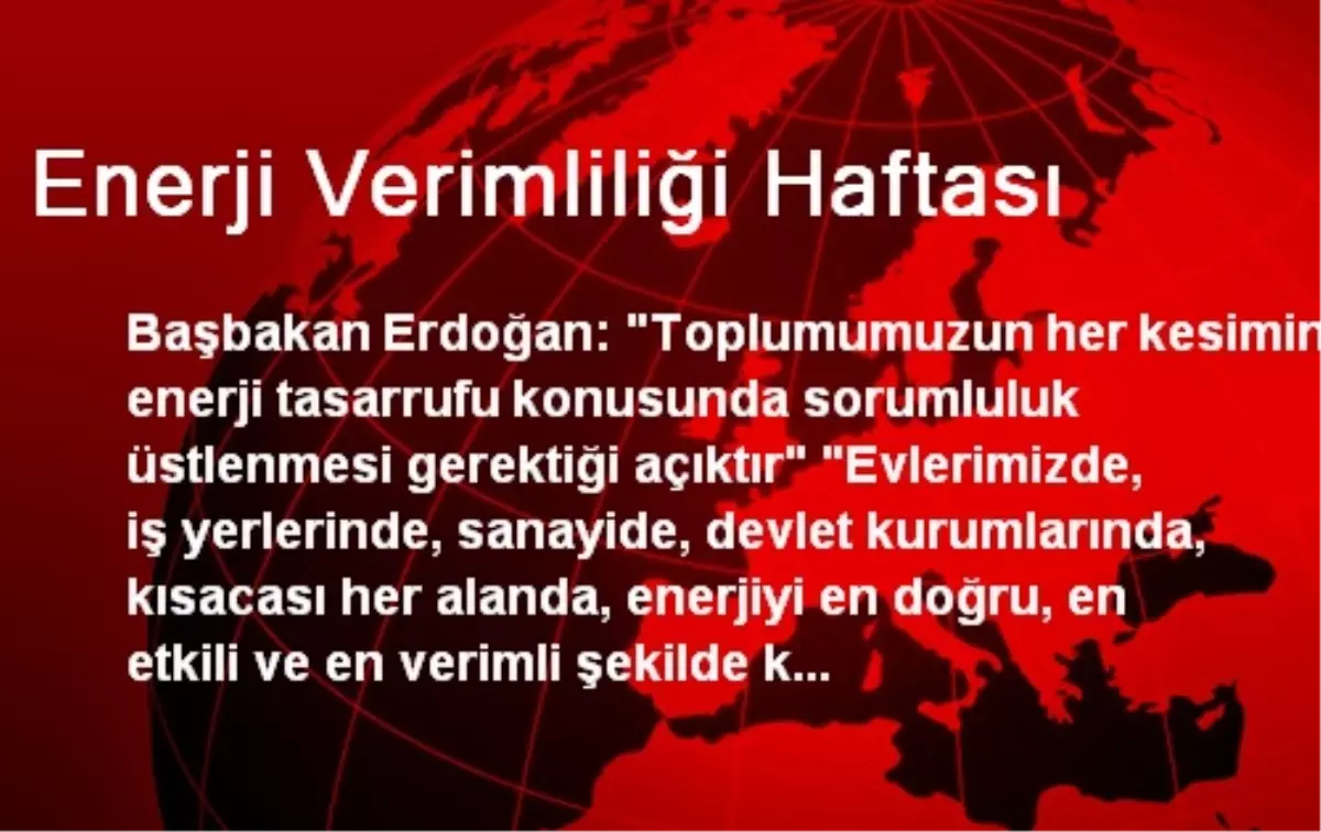 Enerji Verimliliği Haftası