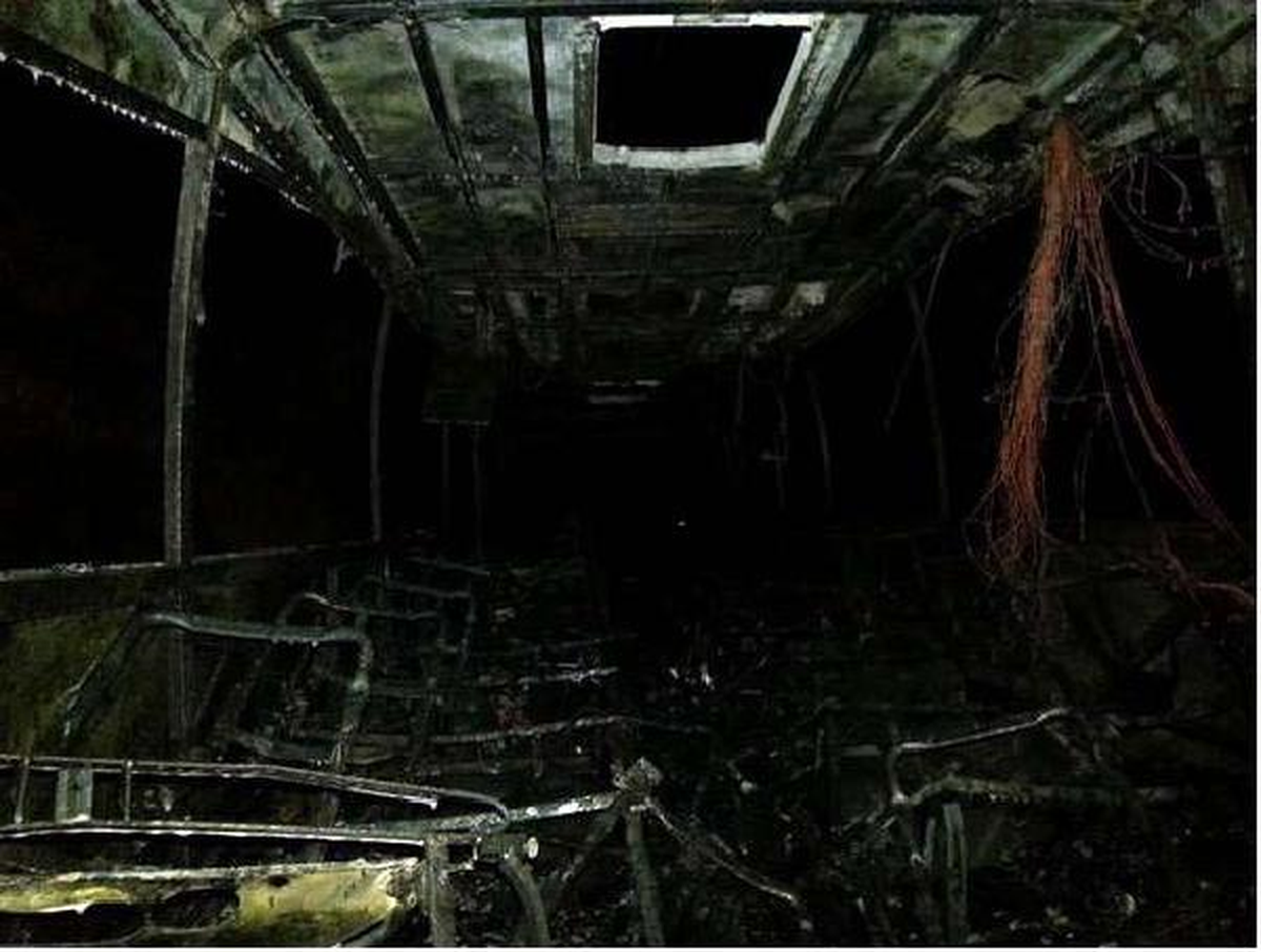 Tokat\'ta Yolcu Otobüsü Seyir Halindeyken Yandı
