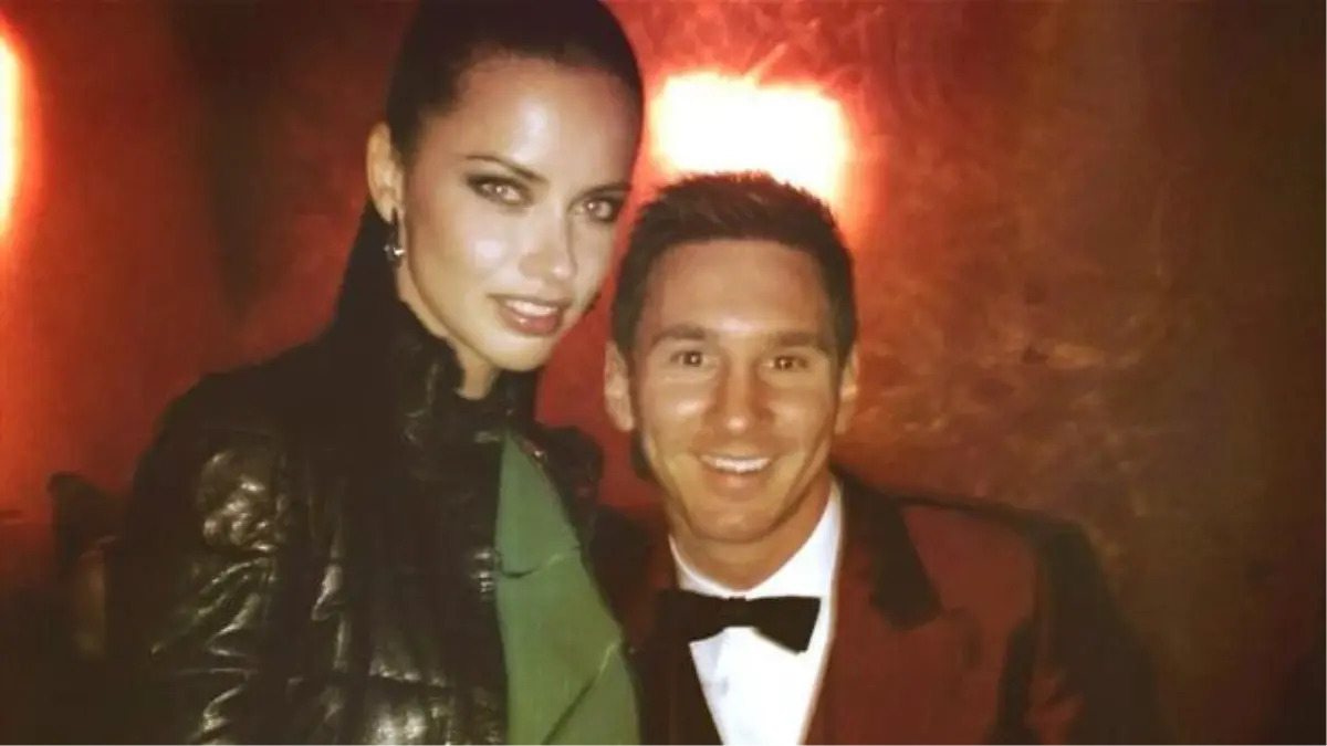 Adriana Lima ve Messi Yan Yana