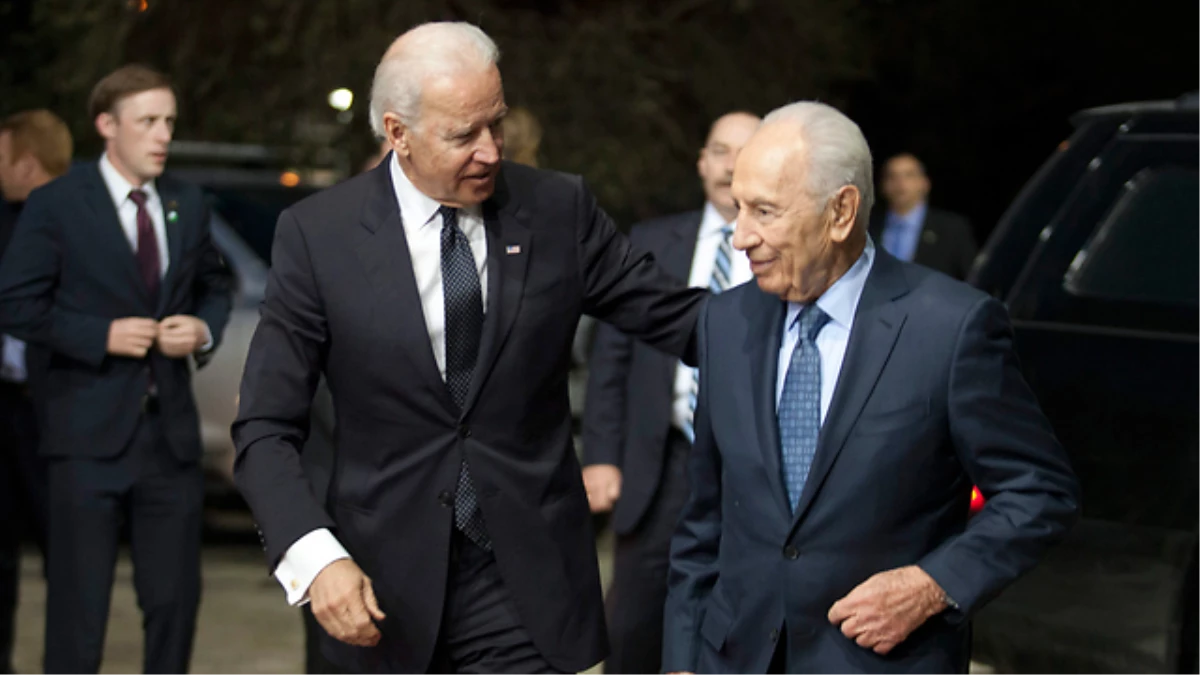 İsrail Cumhurbaşkanı Peres ile ABD Başkan Yardımcısı Biden\'ın Görüşmesi