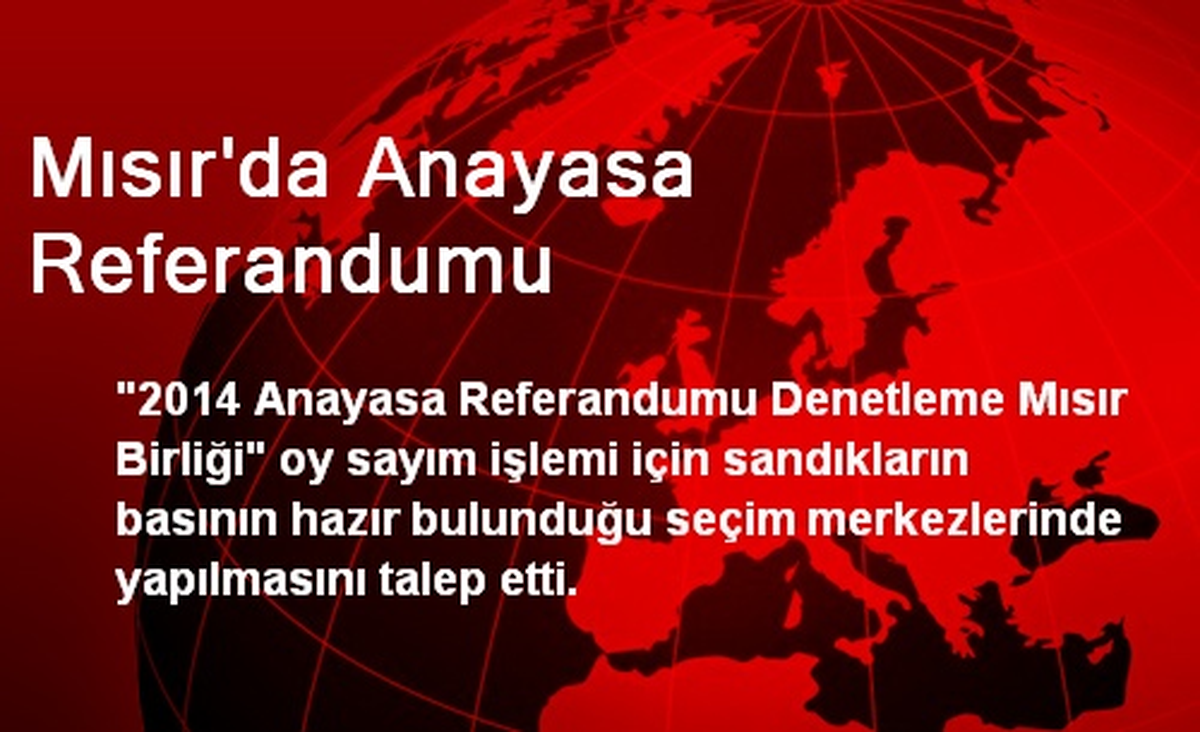 Mısır\'da Anayasa Referandumu