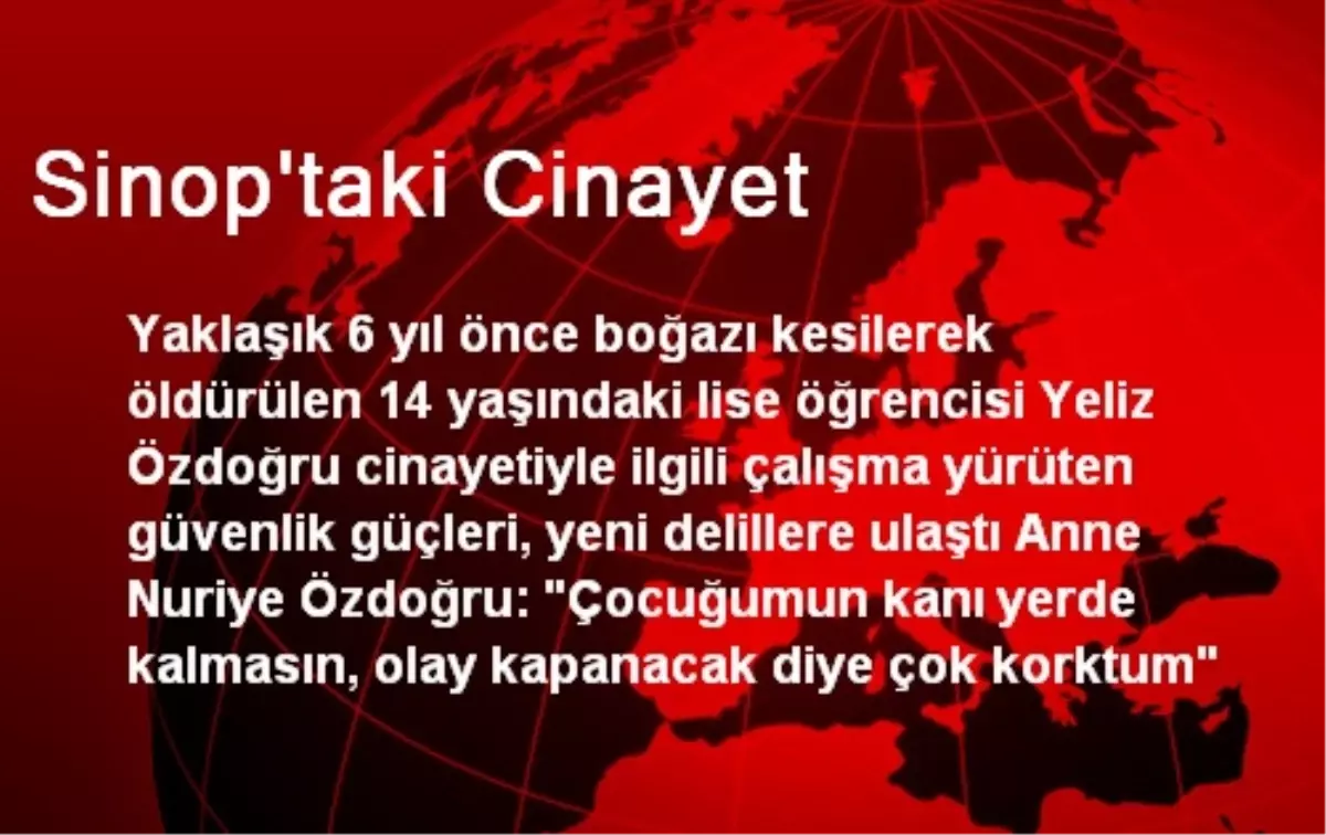 Sinop\'taki Cinayet