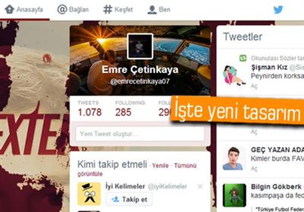 Twitter\'ın Tasarımı Değişti!