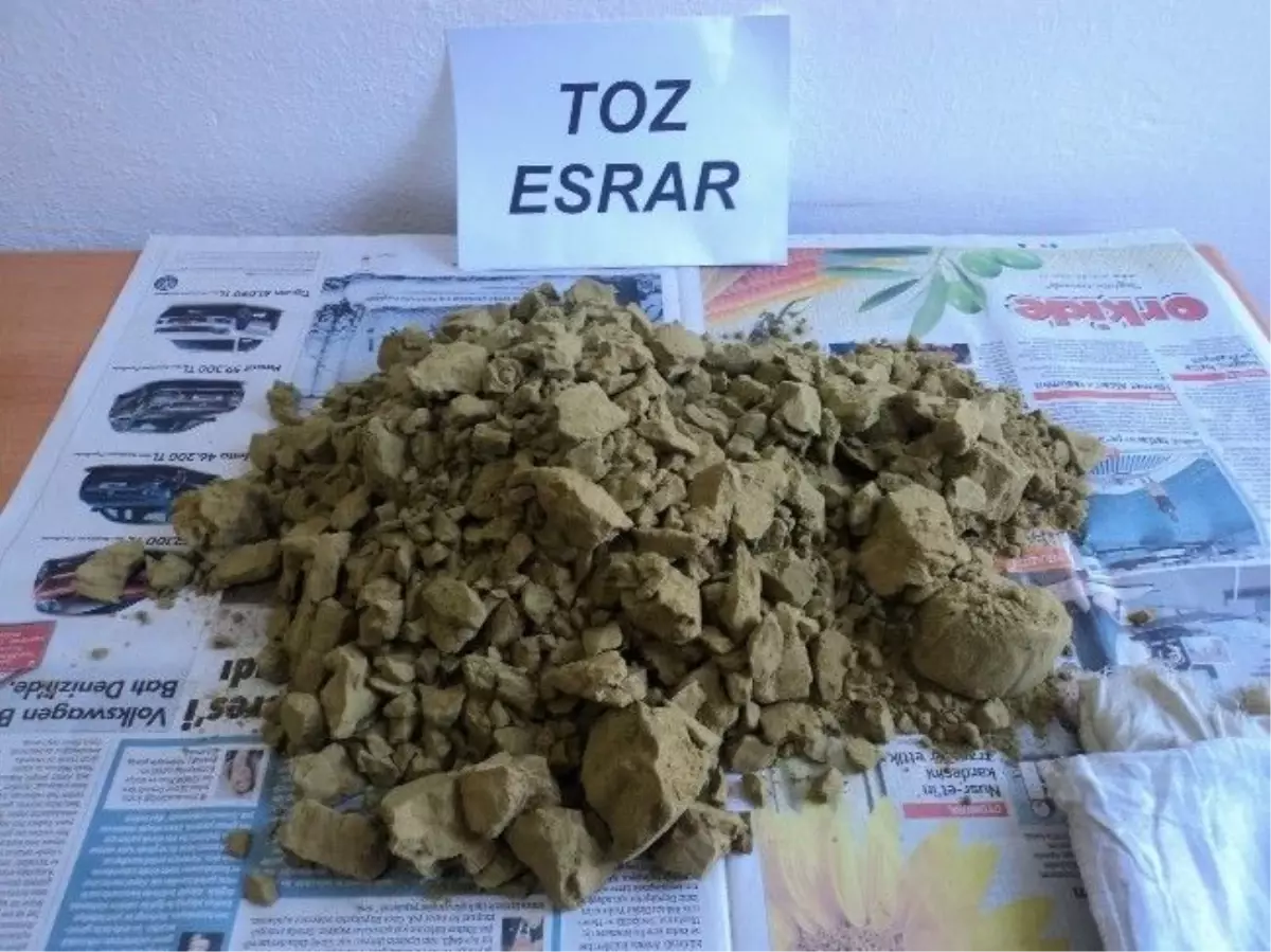 Malatya\'da 11 Kilo Toz Esrar Ele Geçirildi