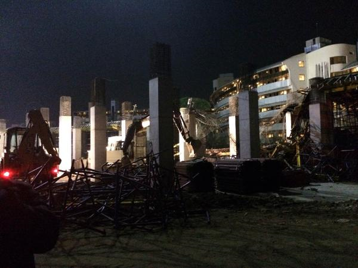 Otel İnşaatında Beton Kalıpları Çöktü: 5 Yaralı