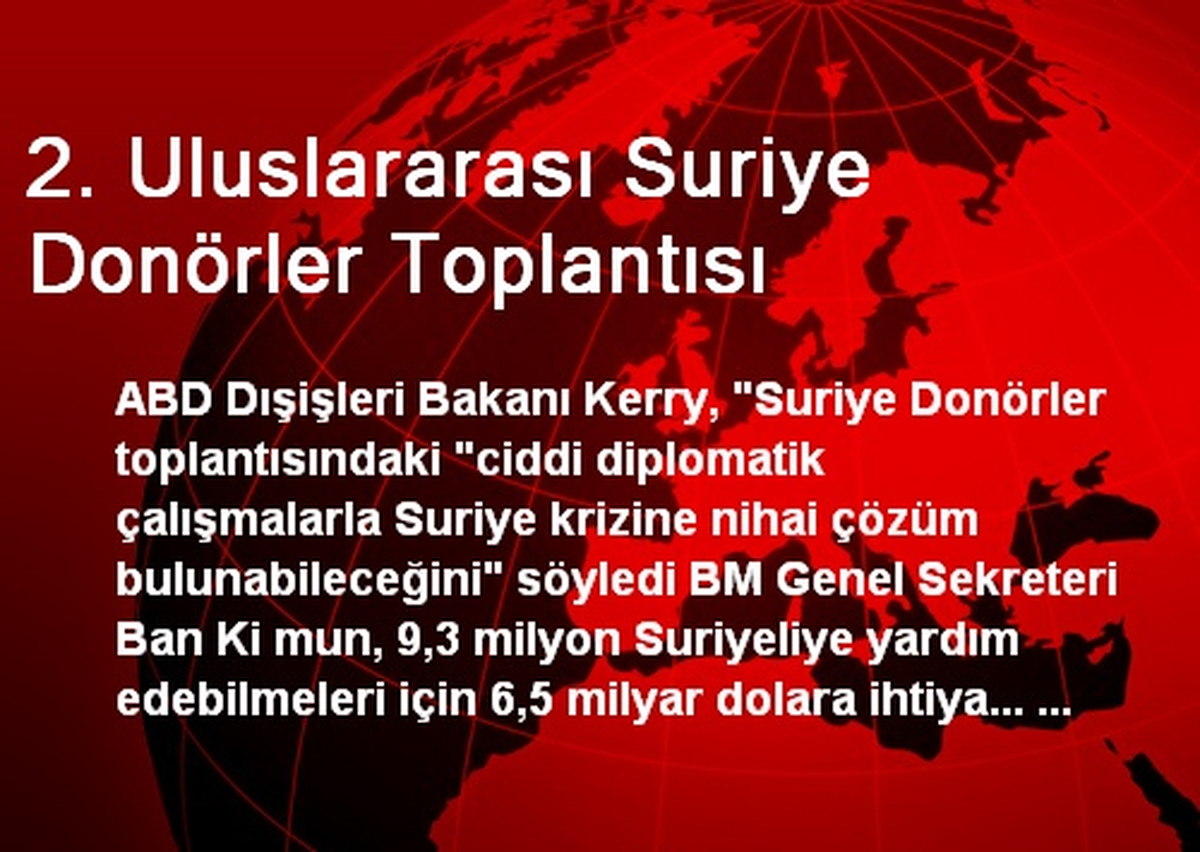 2. Uluslararası Suriye Donörler Toplantısı