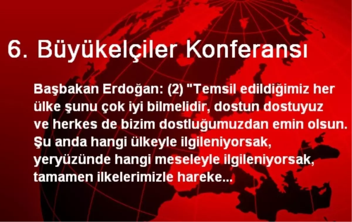 6. Büyükelçiler Konferansı