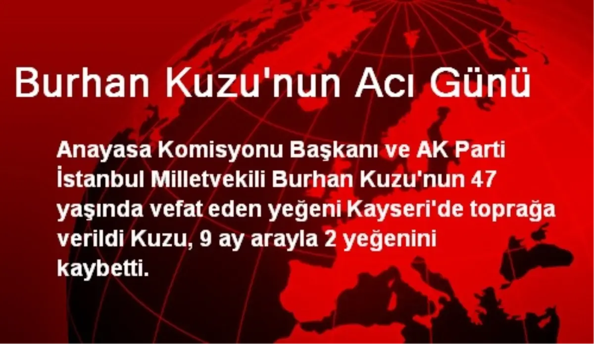 Burhan Kuzu\'nun Acı Günü