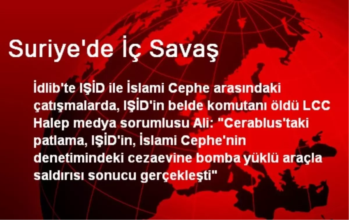 Suriye\'de İç Savaş