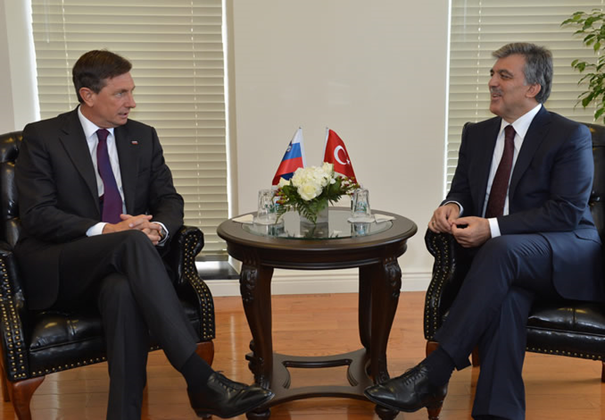 Slovenya Cumhurbaşkanı Pahor Çankaya Köşkü\'nde