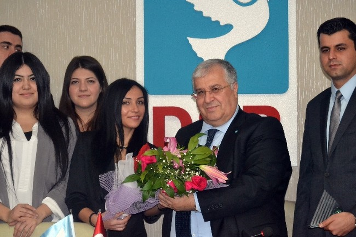 DSP Genel Başkanı Türker Üniversite Öğrencilerini Kabul Etti