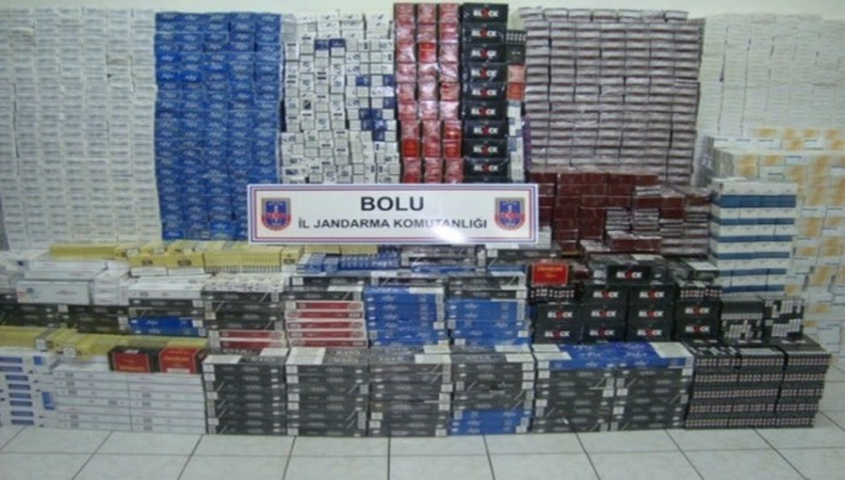 Gerede\'de 18 Bin Paket Kaçak Sigara Ele Geçirildi