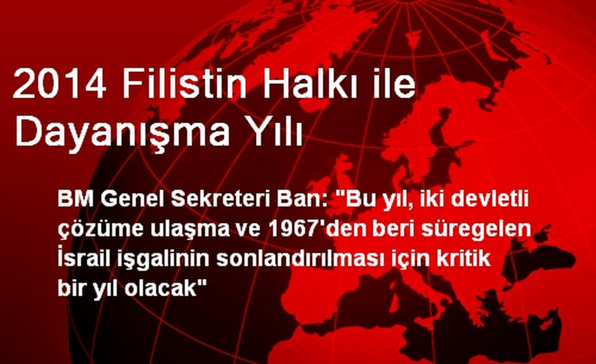 Filistin Halkı İle Dayanışma Yılı Programı Start Verdi
