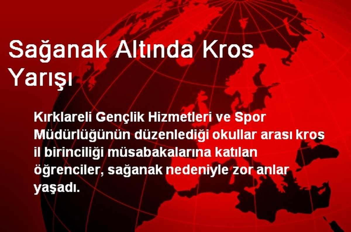 Sağanak Altında Kros Yarışı