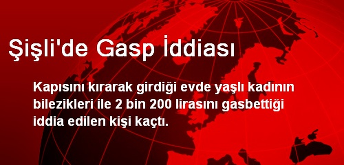 Şişli\'de Gasp İddiası