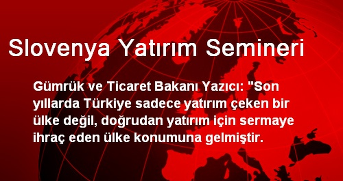 Slovenya Yatırım Semineri