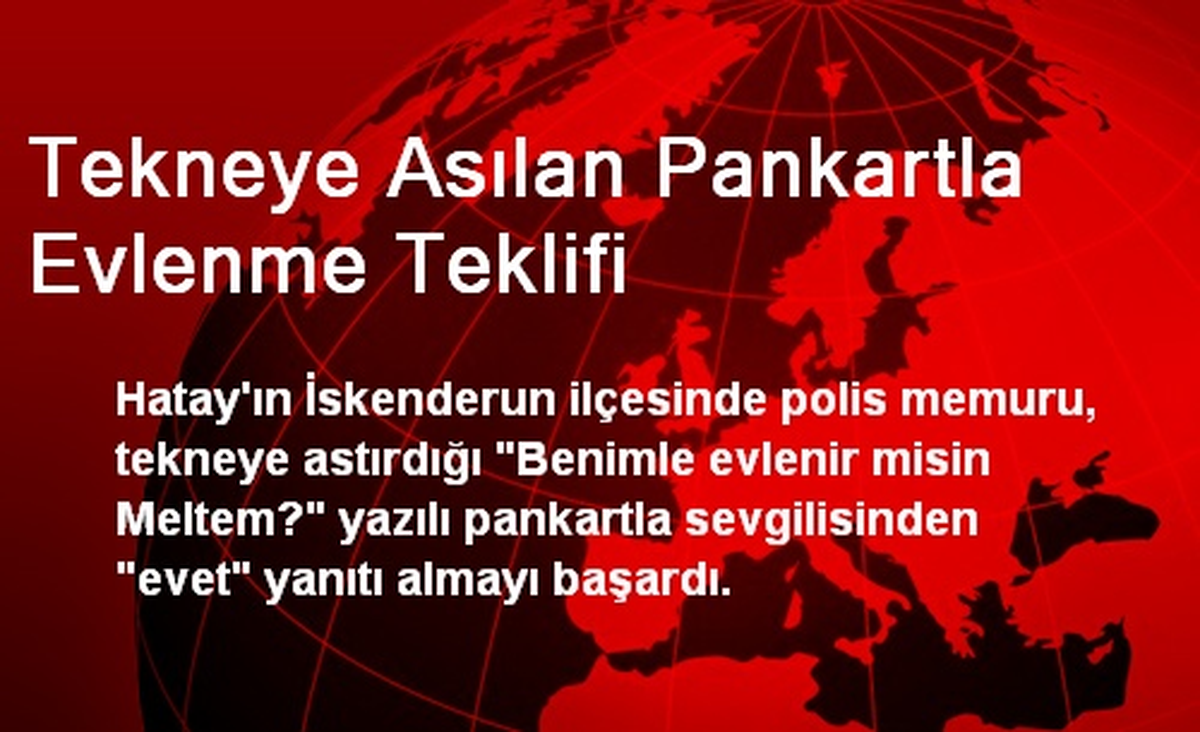 Tekneye Asılan Pankartla Evlenme Teklifi