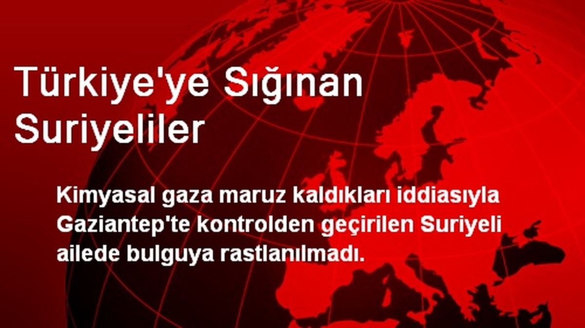 Türkiye\'ye Sığınan Suriyeliler