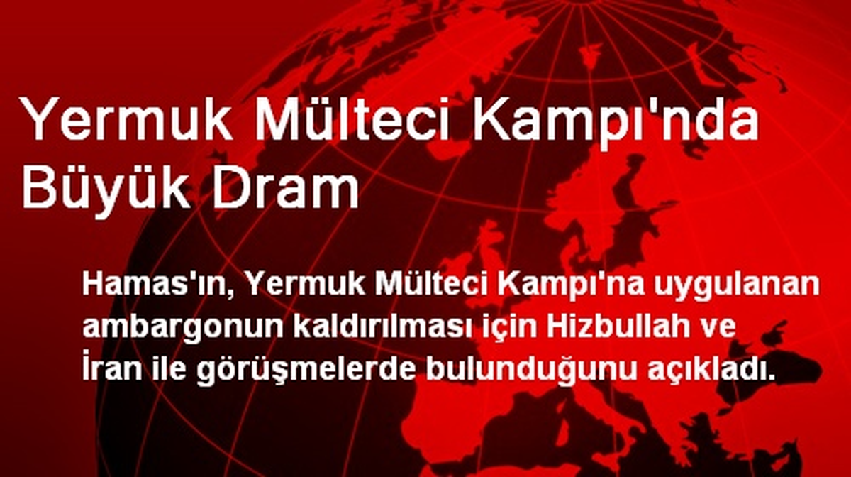 Yermuk Mülteci Kampı\'nda Büyük Dram