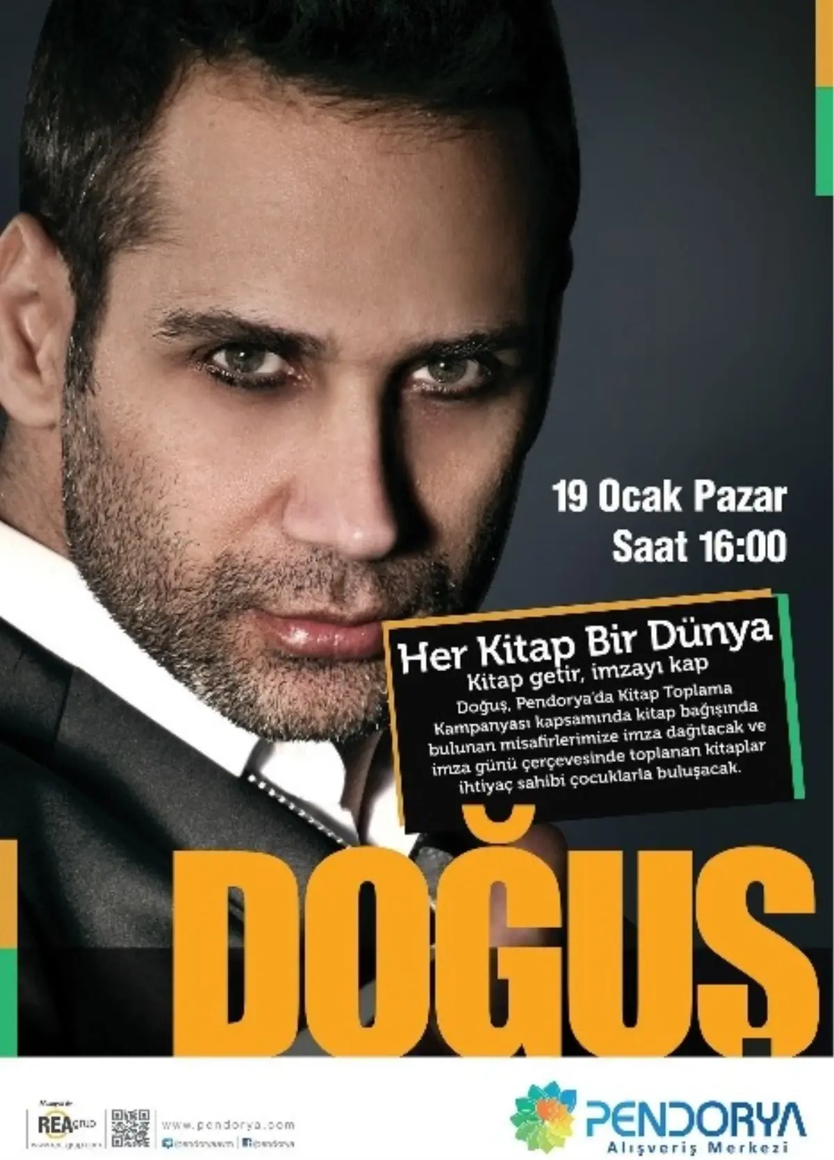 Sanatçı Doğuş, Pendorya\'da Kitap Toplama Kampanyasına Destek Veriyor