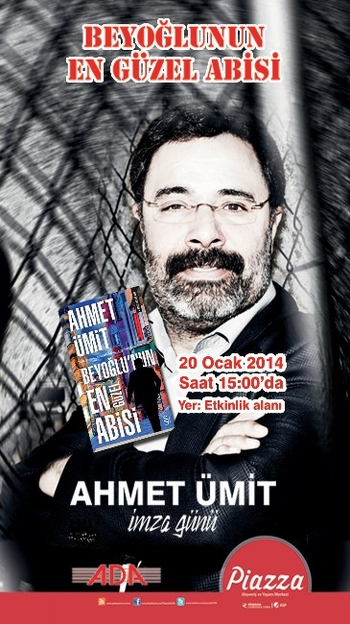 Yazar Ahmet Ümit, Ş.urfa Piazza\'ya Geliyor