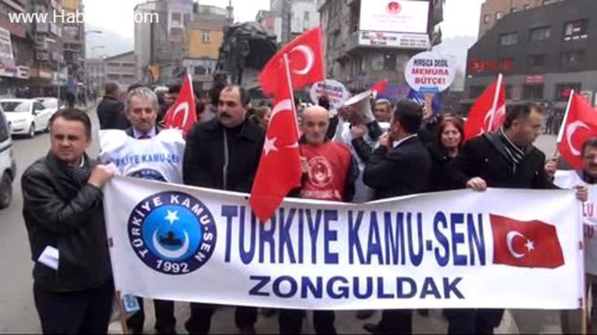 Zonguldak\'ta Memurlar Bordro Yaktı