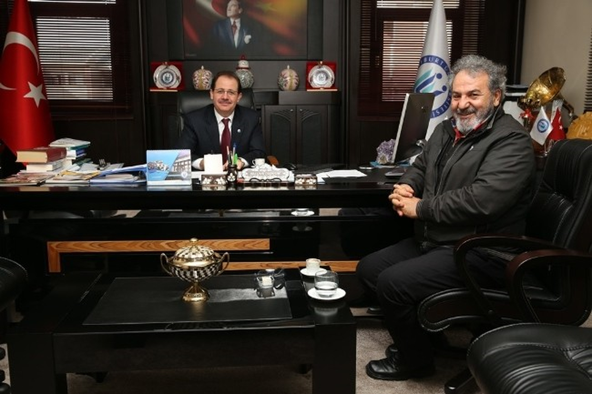 Baksı Müzesi Kurucusu Prof. Dr. Koçan\'dan, Rektör Coşkun\'a Ziyaret