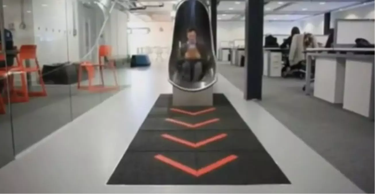 İş Yerinde Merdiven Yerine Kaydırak