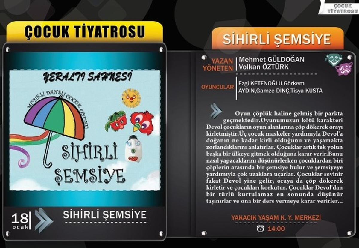 Kartallı Miniklere "Sihirli Şemsiye" Geliyor