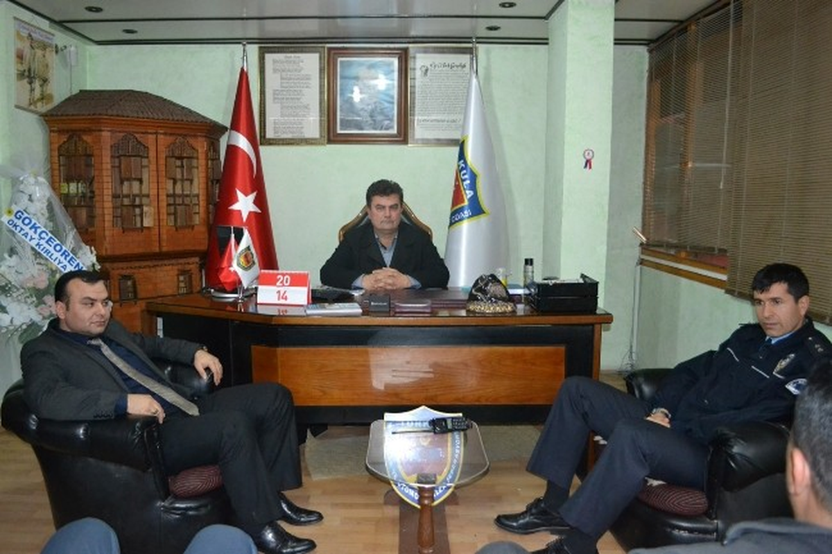 Kula Emniyetinden Şoförler Odası\'na Ziyaret
