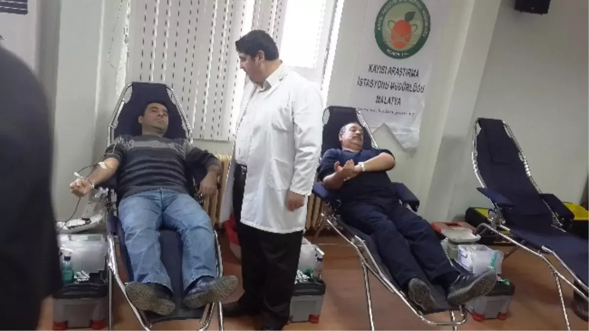 Malatya Kayısı Araştırma İstasyonu'ndan Kan Kampanyasına Destek