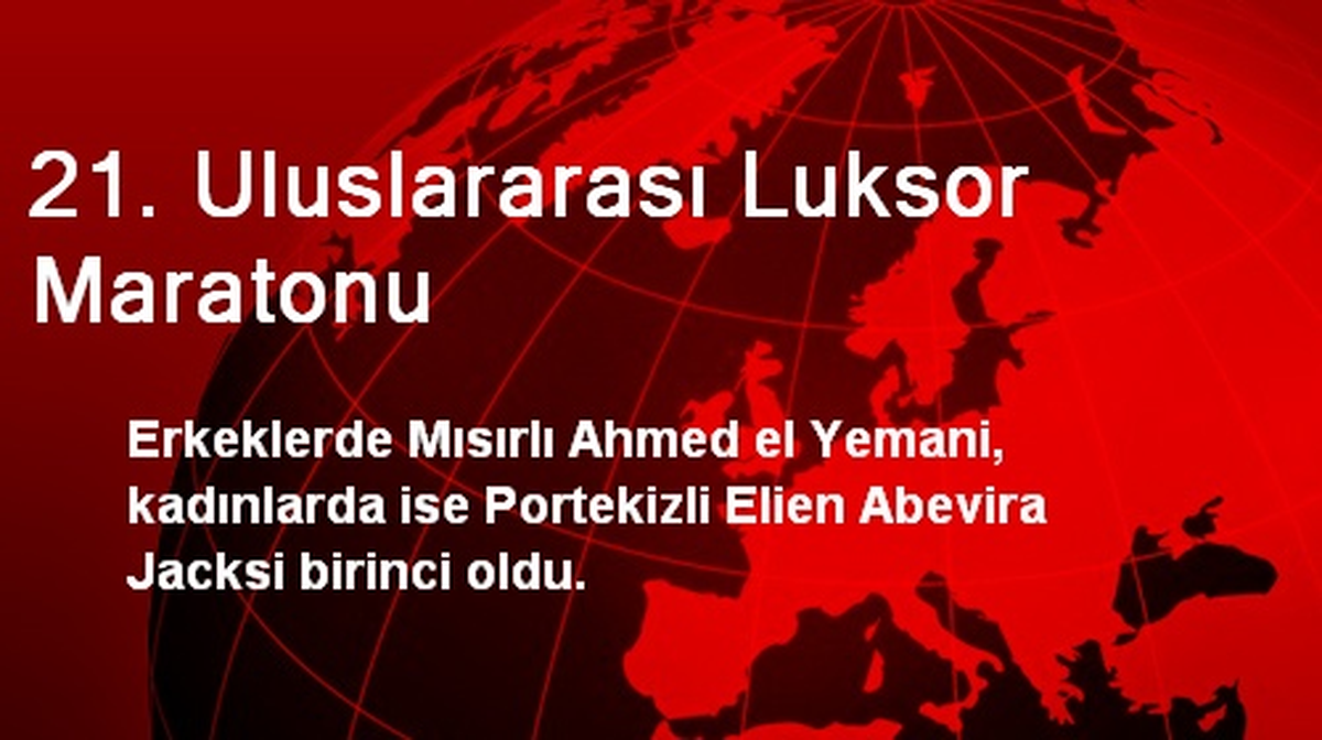 21. Uluslararası Luksor Maratonu