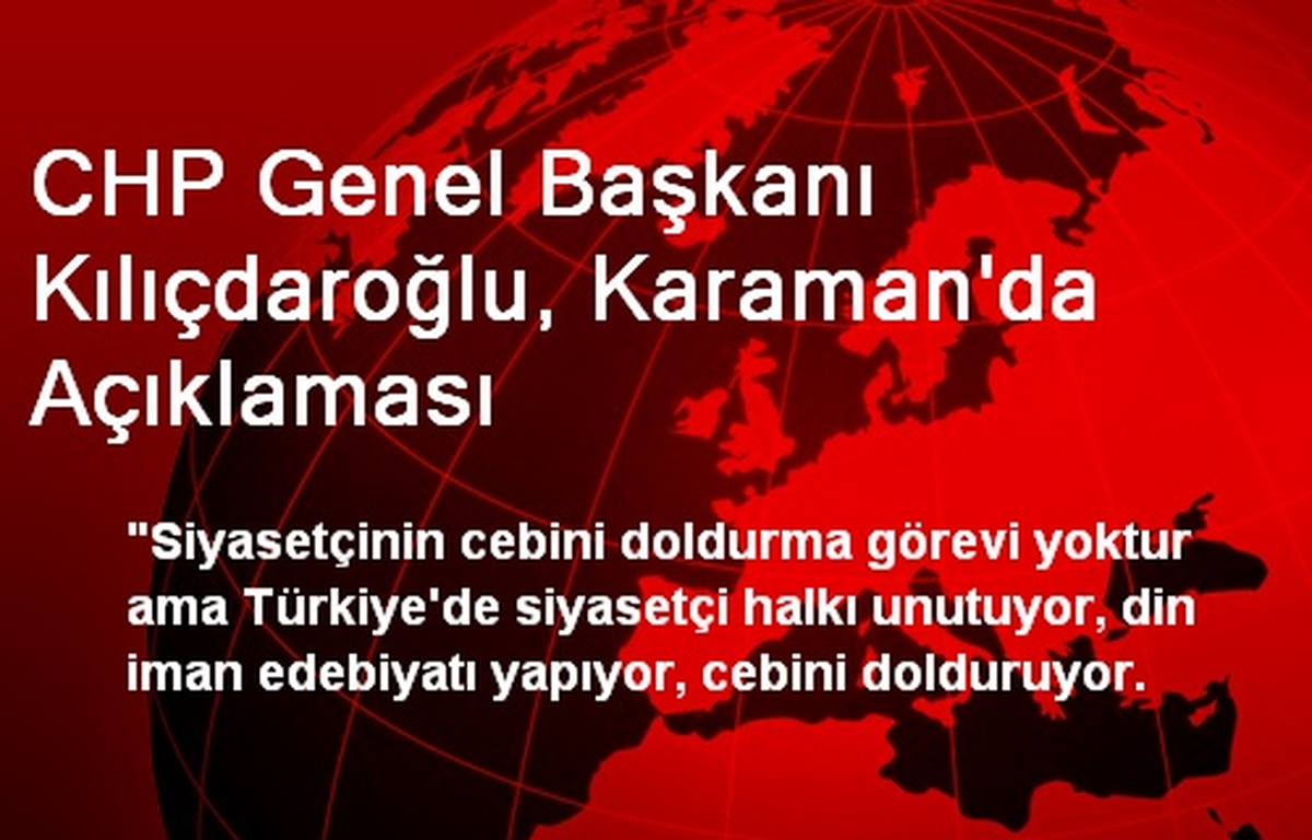 "Türkiye\'de Siyasetçi Halkı Unutuyor"