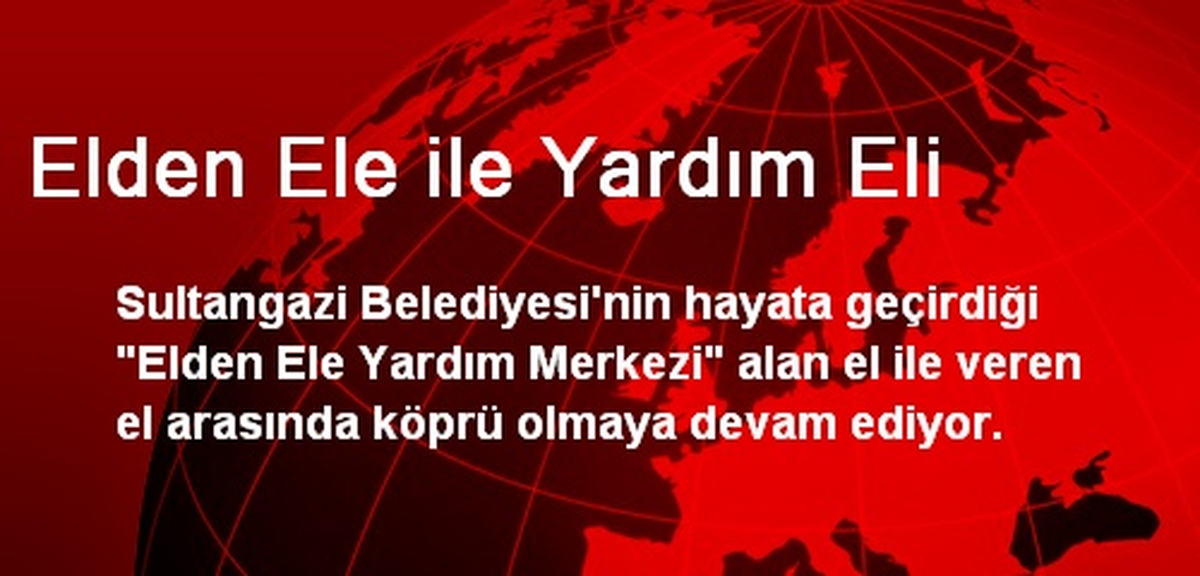Elden Ele ile Yardım Eli