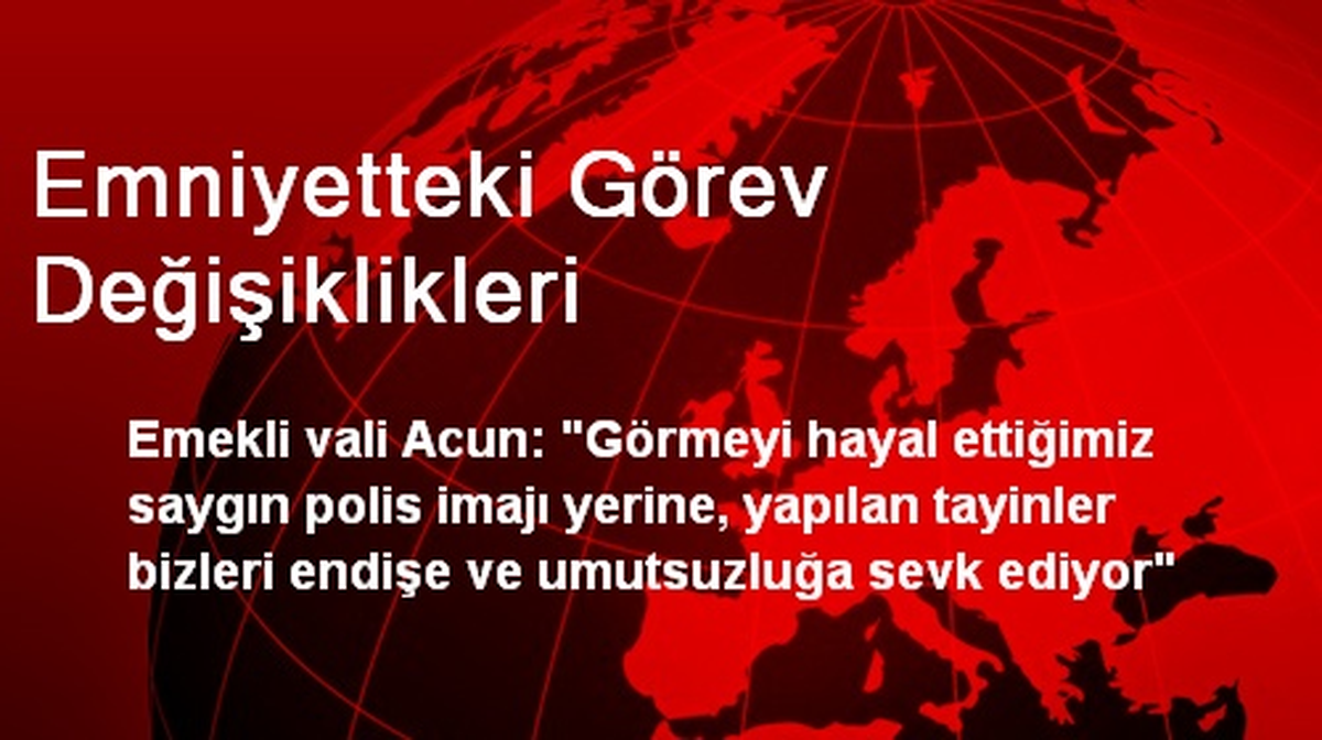 İzmir\'de Emekli Emniyet Müdürlerinden Atamalara Tepki