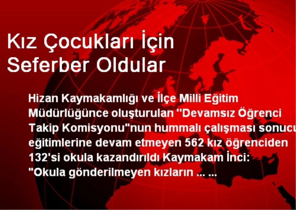 Kız Çocukları İçin Seferber Oldular