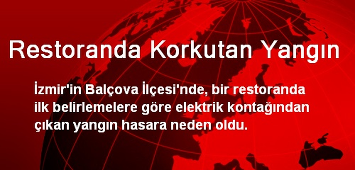 Balçova\'da Korkutan Yangın
