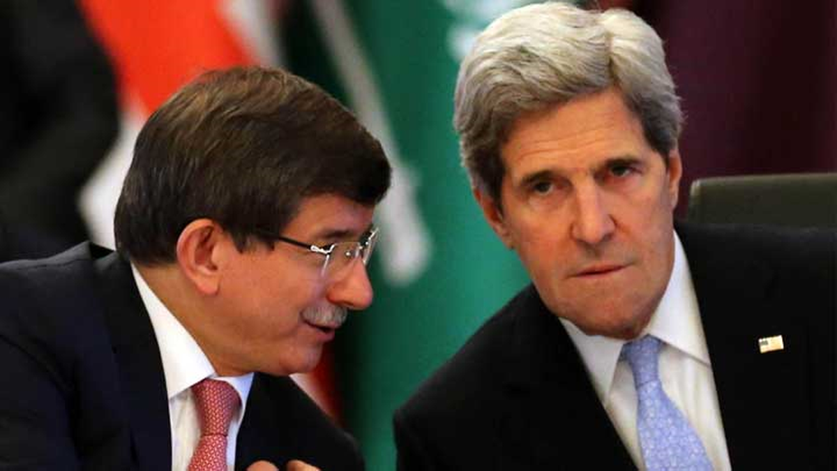 Davutoğlu, ABD Dışişleri Bakanı Kerry ile Telefonda Görüştü