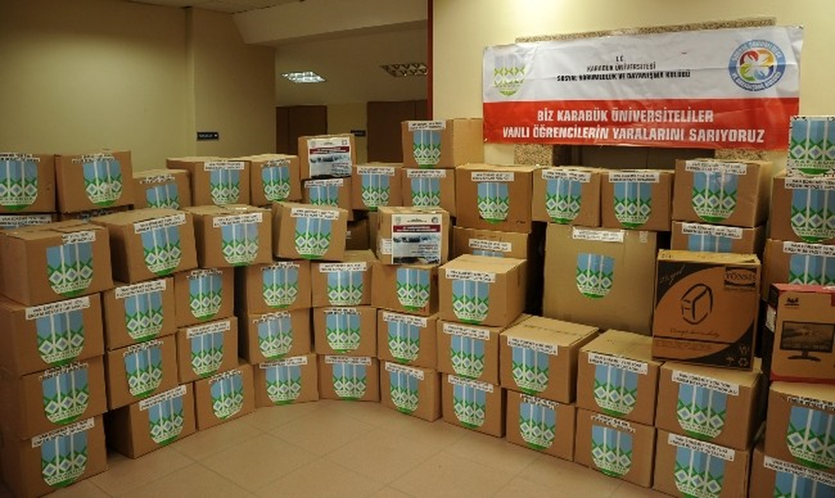 KBÜ\'lü Öğrenciler Vanlı Öğrencilerin Yaralarını Sarıyor