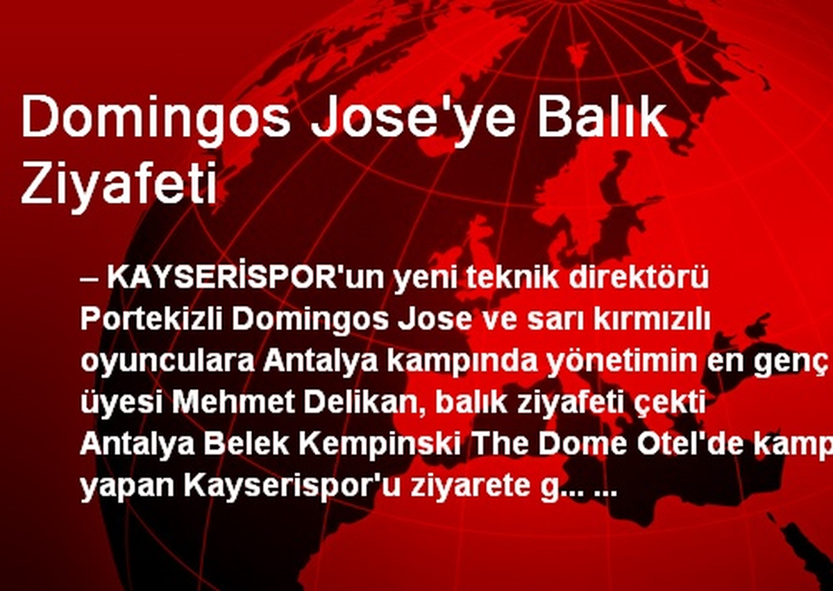 Domingos Jose\'ye Balık Ziyafeti